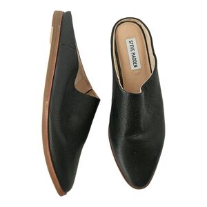 Steve Madden Zeke Mules Womens 8B Leather Slip On